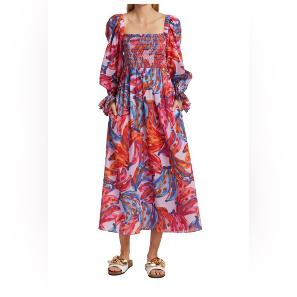Farm Rio Bananas Midi Dress